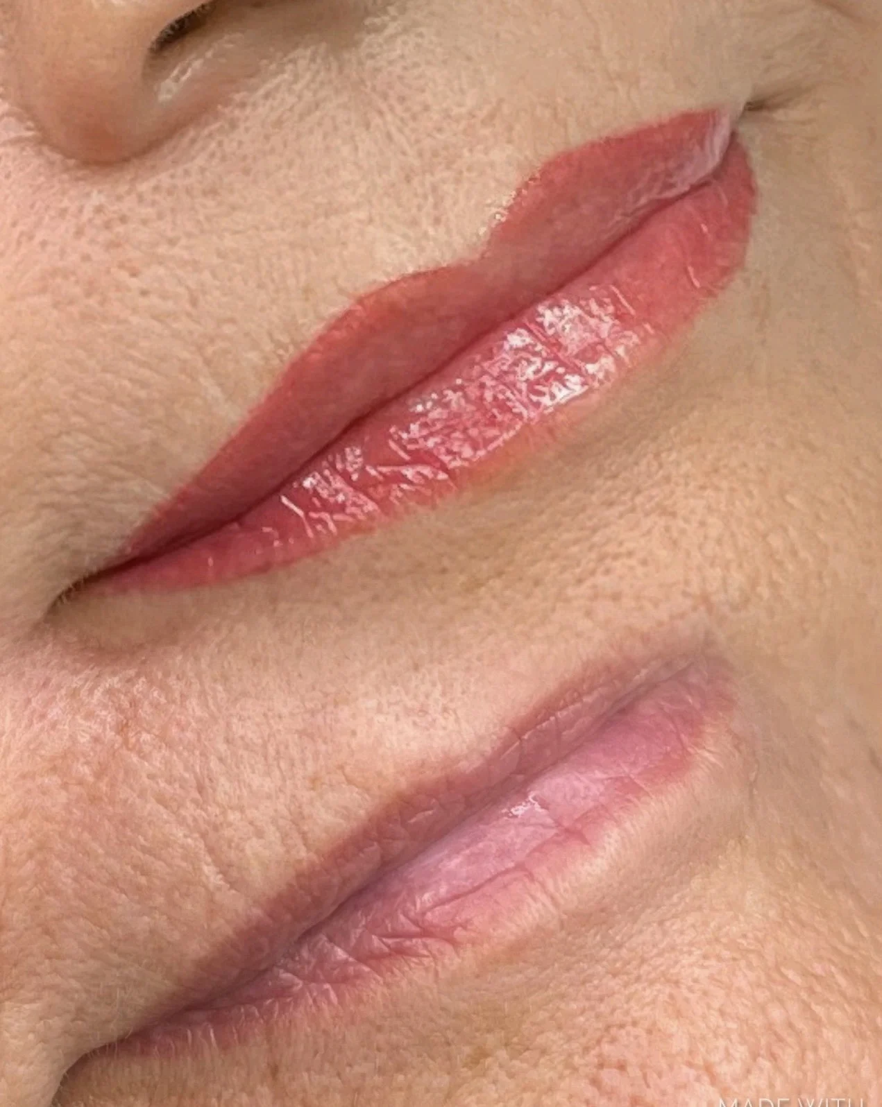 Lip tattoo result — NeoTempo Aesthetics