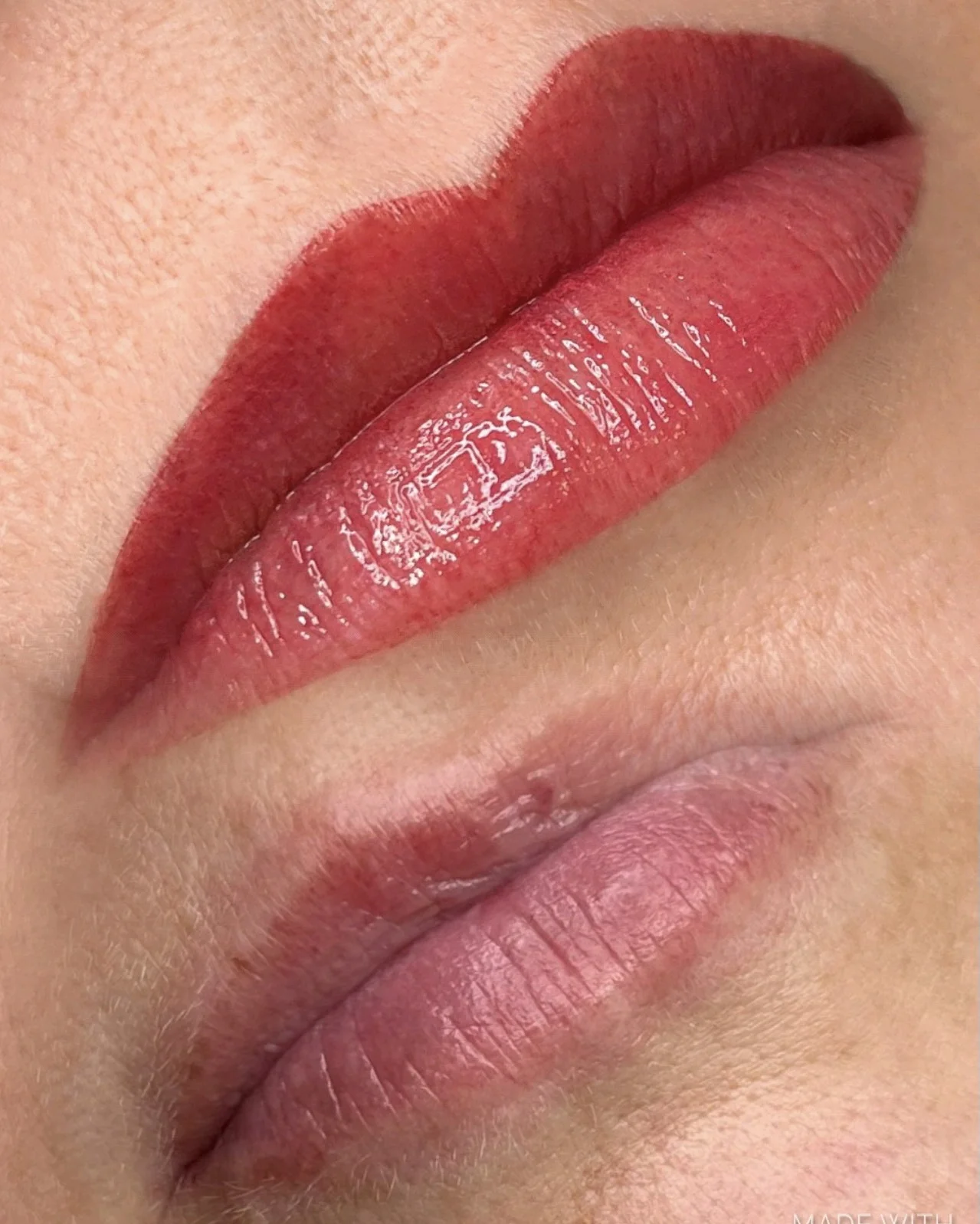 Lip tattoo result — NeoTempo Aesthetics