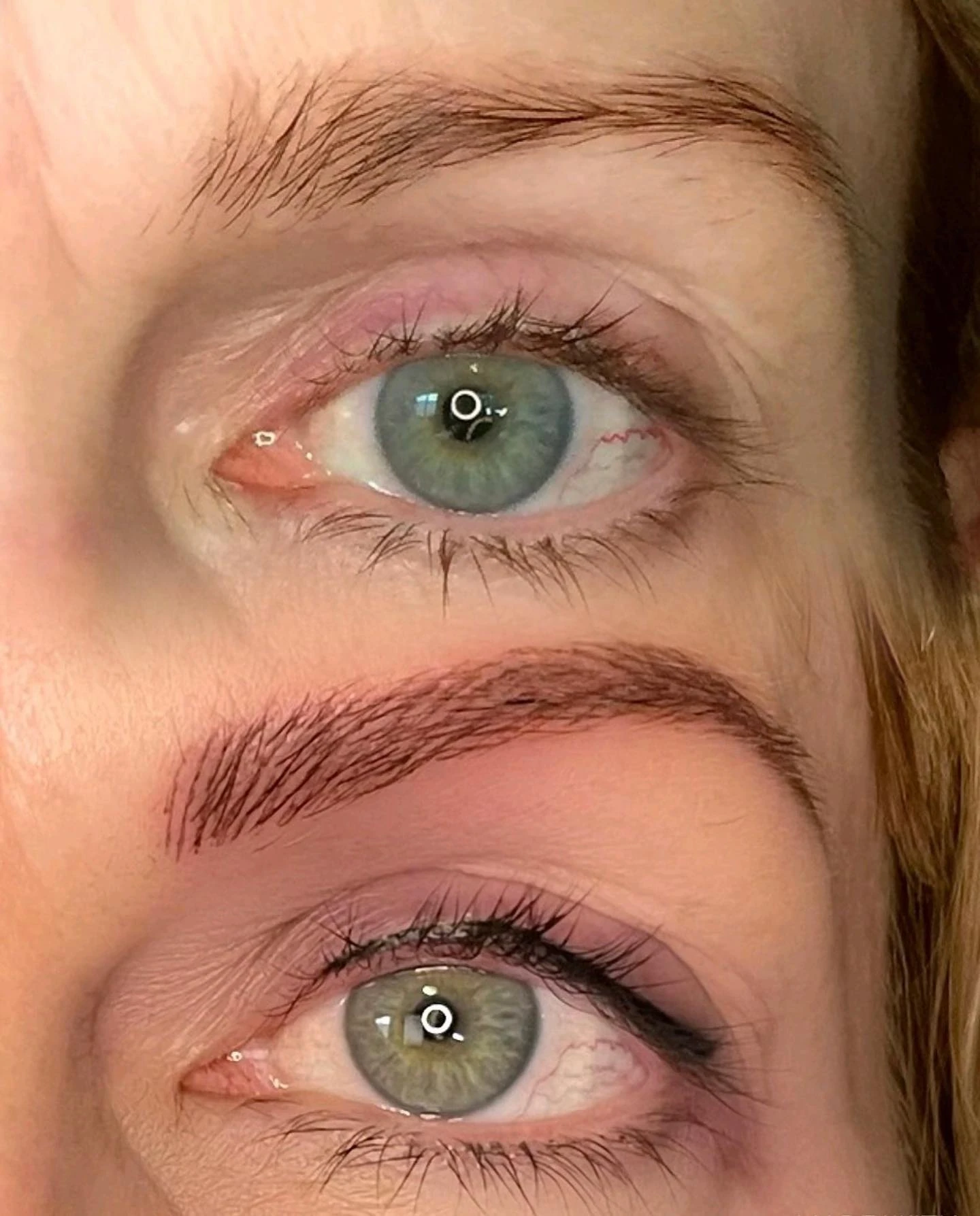 Eyeliner tattoo — bold wing results